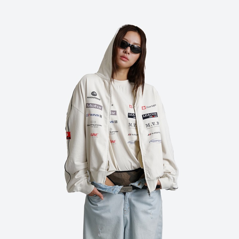 Racing Zip-Up Hoodie